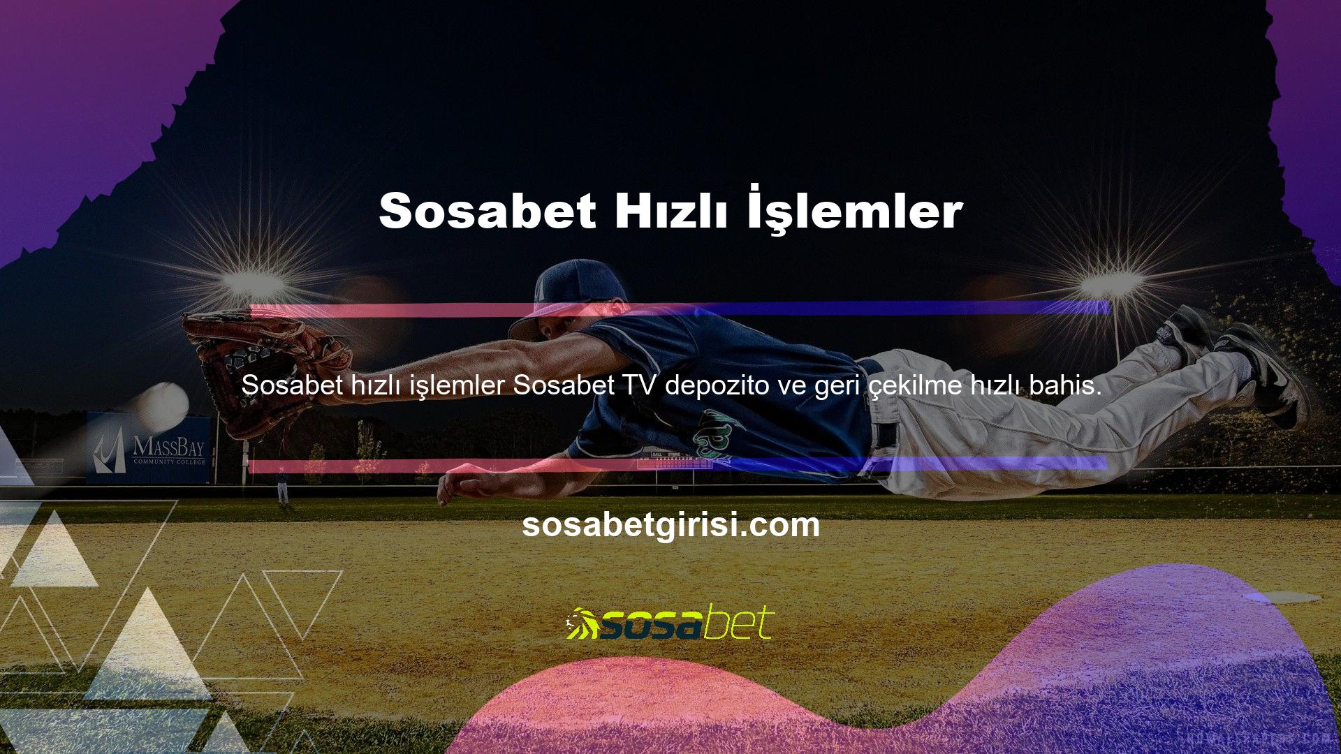 Sosabet TV depozito ve para çekme hızlı bahis web sitesi web sitesinin kalitesini deneyimlemek isteyen kullanıcıların sitenin bir üyesi olması gerekmez