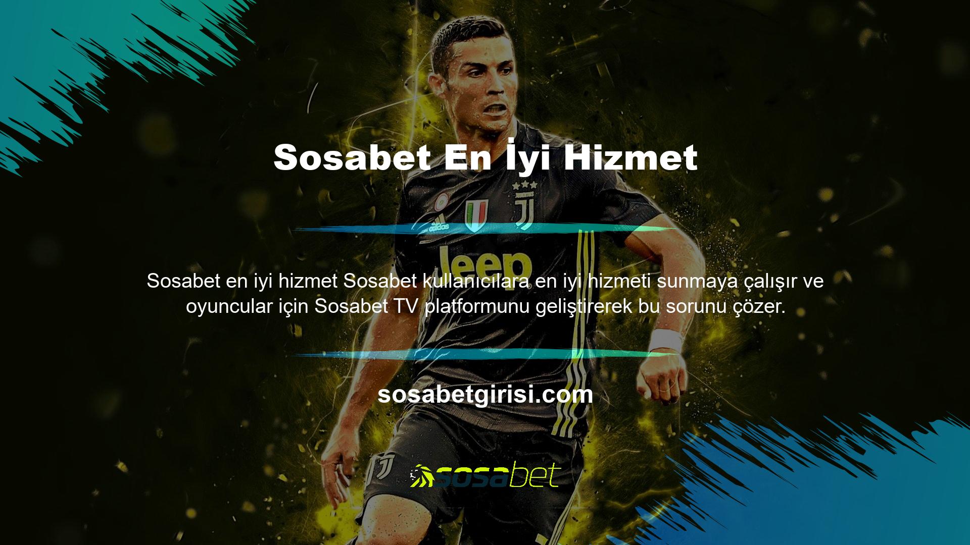 Sosabet TV sayesinde, Sosabet kullanıcılarının kişisel bilgilerini korumak belirli bir seviyeye ulaştı ve diğer bahis sitelerinden daha popüler hale geldi